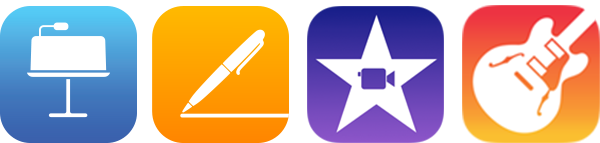 Horizontal app icons